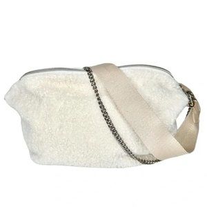 BEIS Shearling Fanny- White/Cream